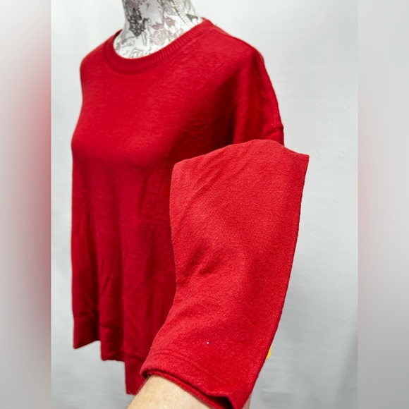 LUCKY BRAND Women’s rust red crew neck lightweight sweater size M - Picture 4 of 12